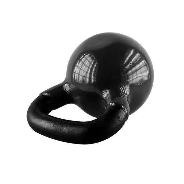 KNV08 Black Kettlebell Żeliwny Pokryty Winylem Hms
