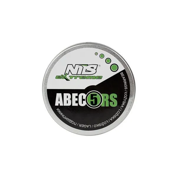 ABEC-5 Rs Carbon Łożyska (8szt.) Opak. Metal NILS Extreme - Zielony