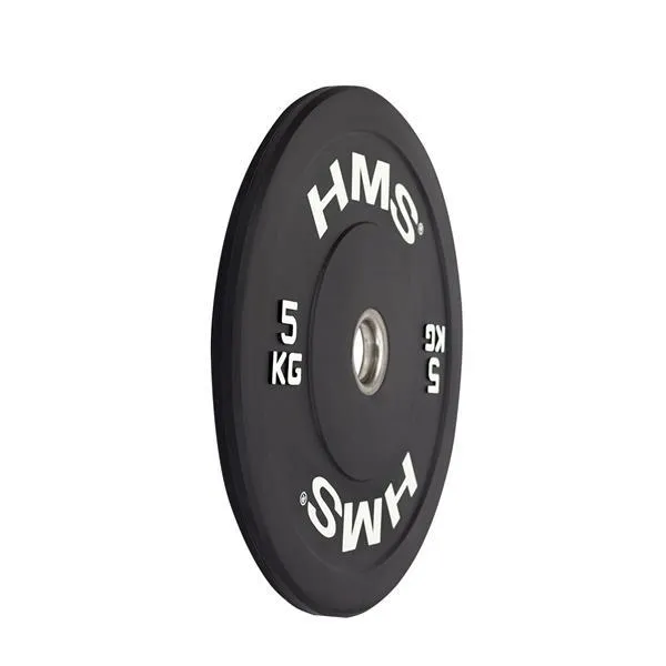 BBR05 Black Talerz Olimpijski Bumper 5 kg Hms