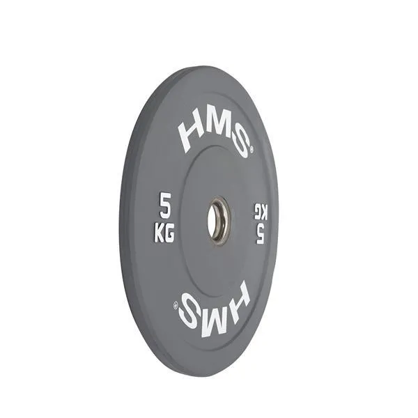 CBR05 Gray Talerz Olimpijski Bumper 5 kg Hms