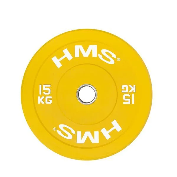 CBR15 Yellow Talerz Olimpijski Bumper 15 kg Hms