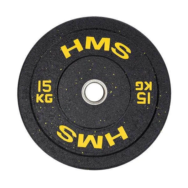 HTBR15 Yellow Talerz Olimpijski Bumper 15 kg Hms