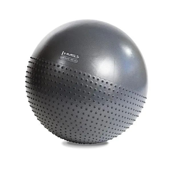 YB03 75cm Dark Gray Piłka Gimnastyczna Masujaca Hms