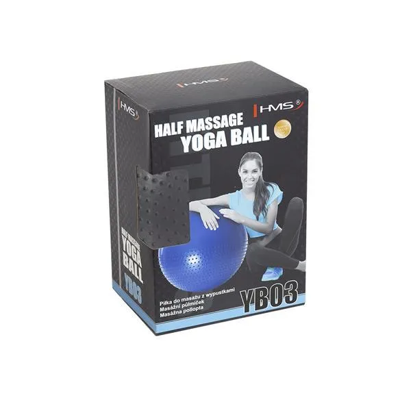 YB03 75cm Dark Gray Piłka Gimnastyczna Masujaca Hms