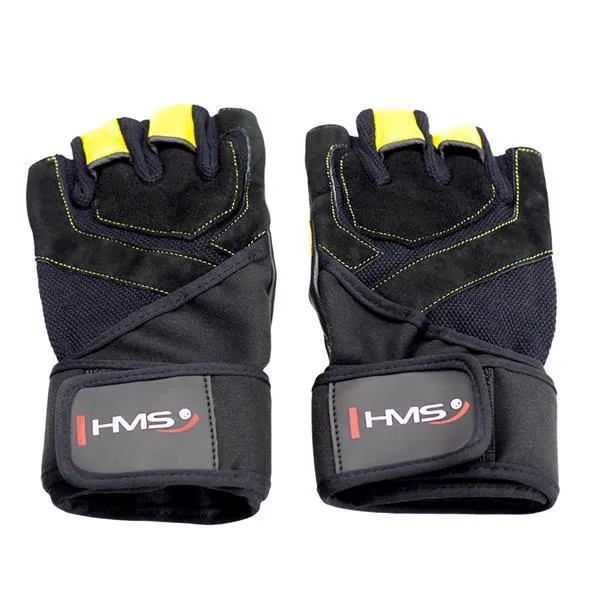 RST01 Black/Yellow Rozm. S Rękawice Na Siłownię Hms