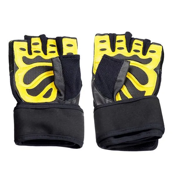 RST01 Black/Yellow Rozm. XXL Rękawice Na Siłownię Hms