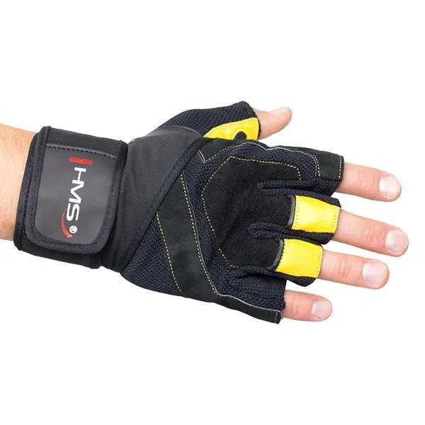 RST01 Black/Yellow Rozm. XXL Rękawice Na Siłownię Hms