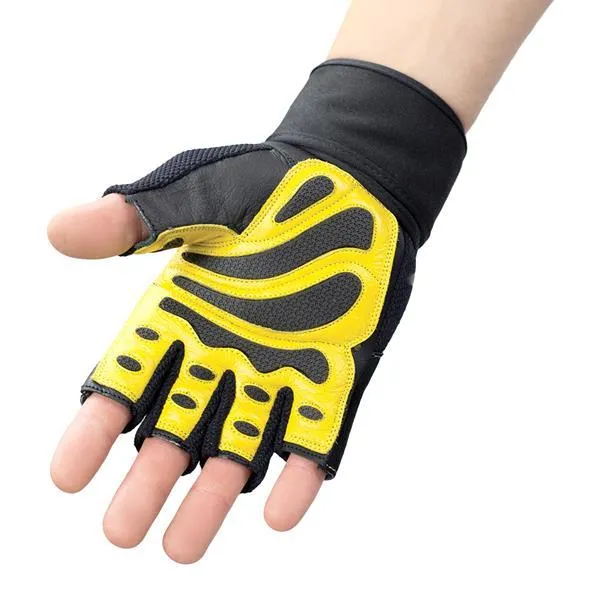 RST01 Black/Yellow Rozm. XXL Rękawice Na Siłownię Hms