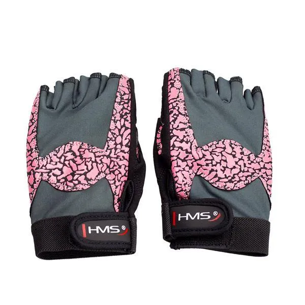 RST03 Pink/Gray Rozm. L Rękawice Na Siłownię Hms
