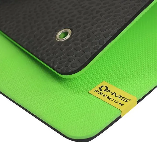 MFK01 Green-Black Mata Fitness Klubowa Z Otworami Hms Premium