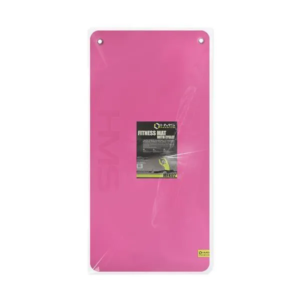 MFK02 Pink-Black Mata Fitness Klubowa Z Otworami Hms Premium