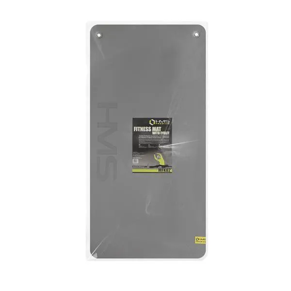 MFK02 Grey-Black Mata Fitness Klubowa Z Otworami Hms Premium