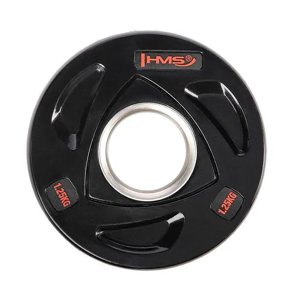 TOX01 Talerz Olimpijski Ogumowany 1.25 kg Hms - Czarny