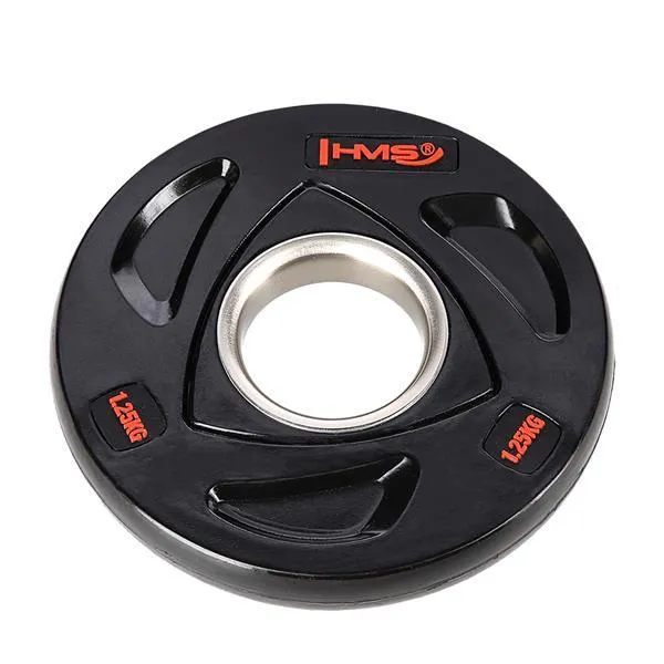 TOX01 Talerz Olimpijski Ogumowany 1.25 kg Hms - Czarny