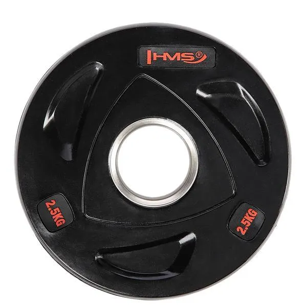 TOX02 Talerz Olimpijski Ogumowany 2.5 kg Hms - Czarny