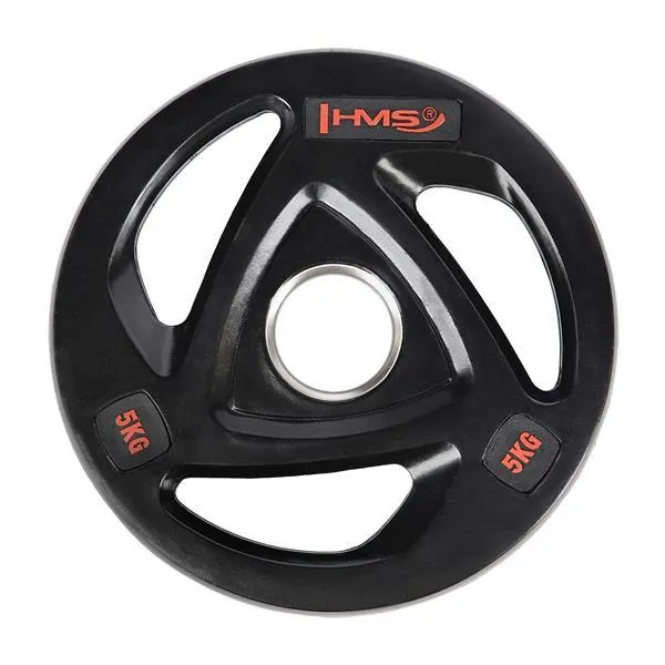 TOX05 Talerz Olimpijski Ogumowany 5 kg Hms - Czarny