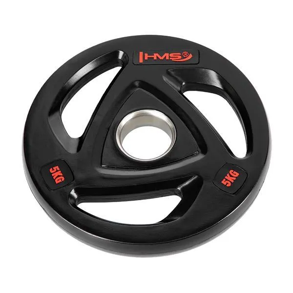 TOX05 Talerz Olimpijski Ogumowany 5 kg Hms - Czarny