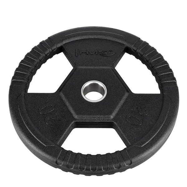 TOH20 Talerz Olimpijski Ogumowany 20 kg Hms - Czarny