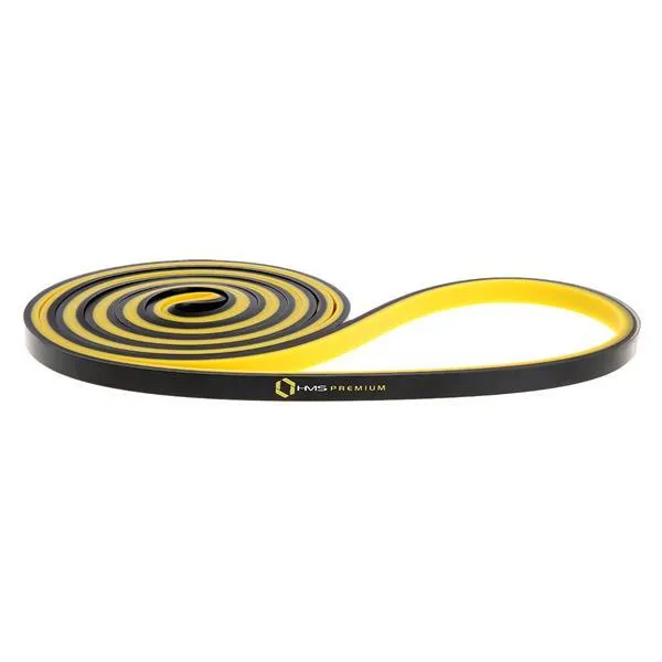 GU06 9 x 5 x 2250 mm Guma Do Ćwiczeń Hms Premium - Żółto-Czarna