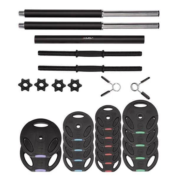 SGSP60 Set Sztanga I Sztangielki Kompozyt 62 kg Hms