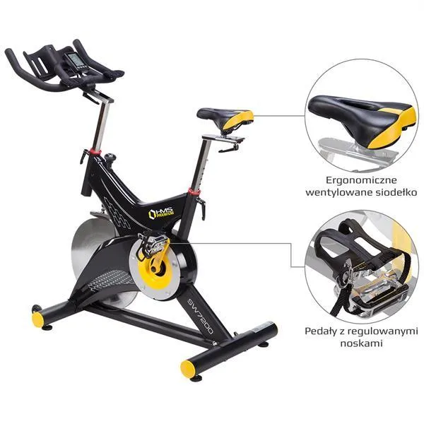 SW7200 Rower Stacjonarny Kolarski Z Oporem Mechanicznym 22kg Hms Premium