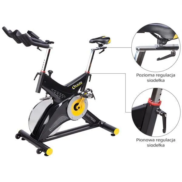 SW7200 Rower Stacjonarny Kolarski Z Oporem Mechanicznym 22kg Hms Premium