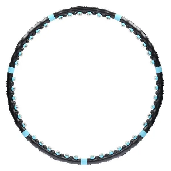 HHP006 Black-Blue Hula Hop Masujący Z Magnesami 98cm Hms