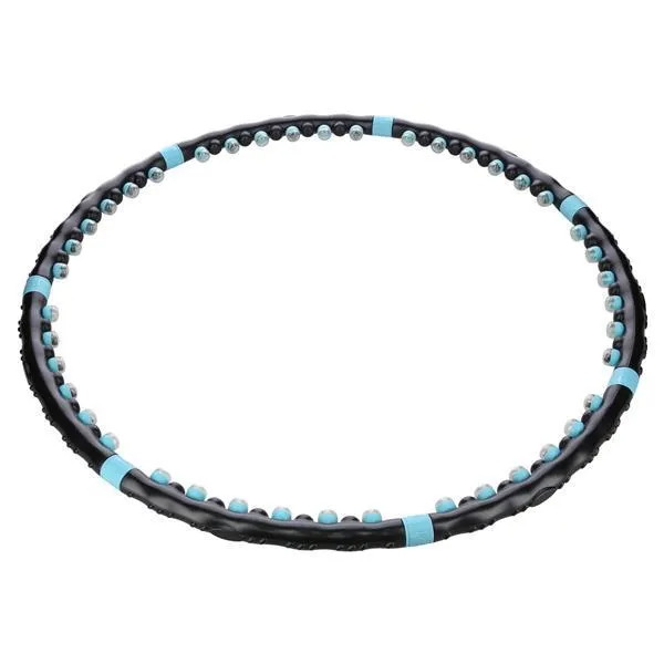 HHP006 Black-Blue Hula Hop Masujący Z Magnesami 98cm Hms