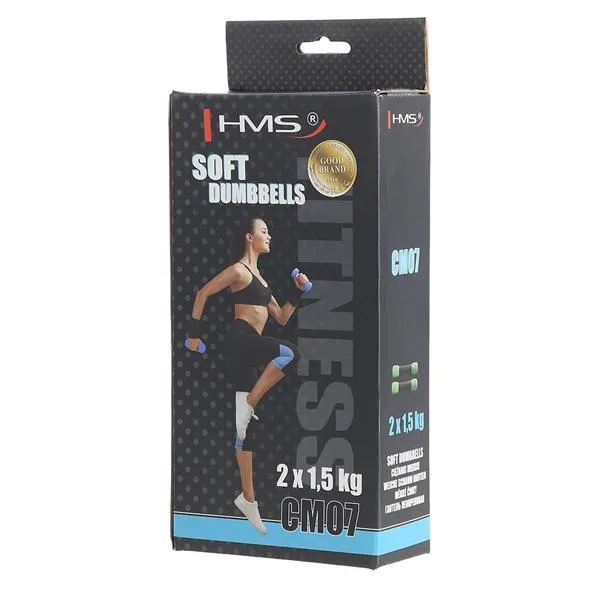 CM07 Ciężarki Miękkie 2 x 1,5 kg Hms - Zielony