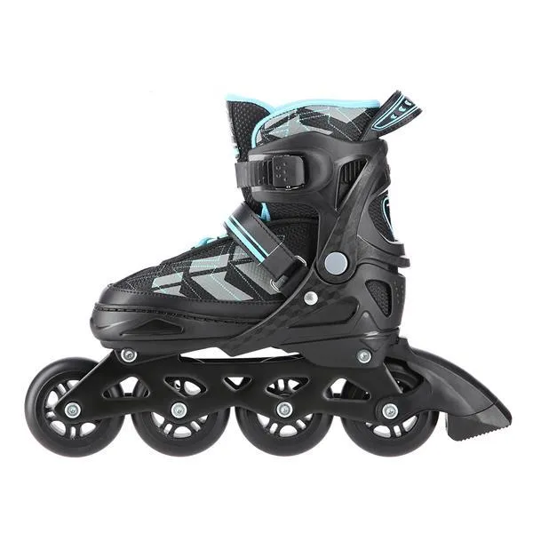 NA11002 Czarno/Niebieskie Rozm. M (35-38) Łyżworolki NILS Extreme