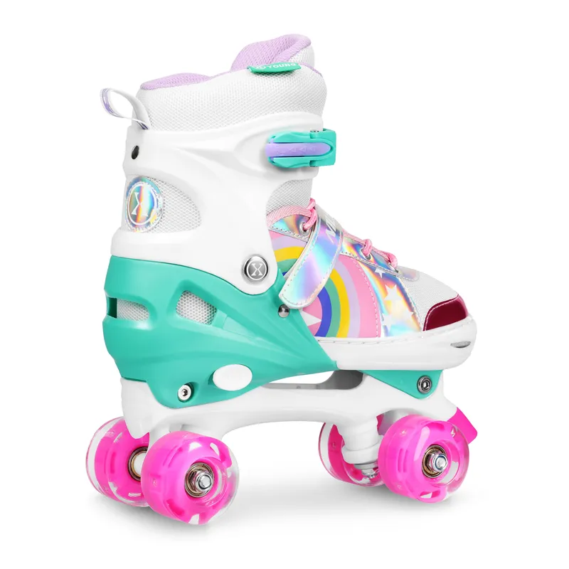 NQ0187 LED Wrotki Rainbow Rozm. L(39-41) NILS Extreme