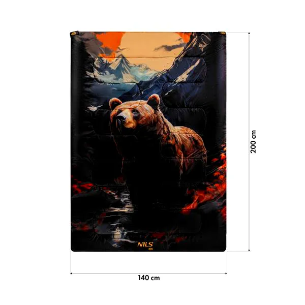 NC3601 Śpiwór 3w1 Dwuosobowy Bear NILS Camp