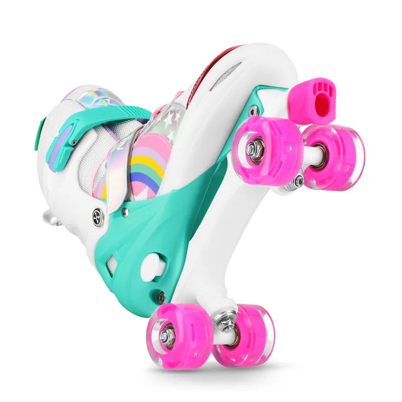 NQ0187 LED Wrotki Rainbow Rozm. L(39-41) NILS Extreme