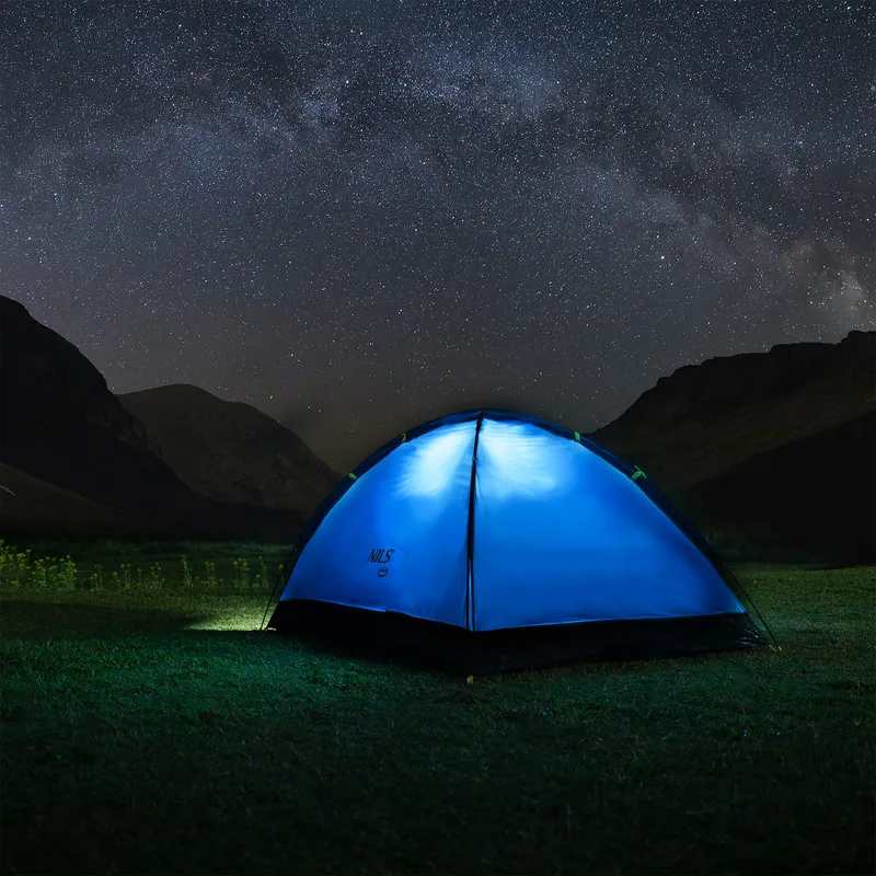 NC6033 Namiot Kempingowy Jasno Nightfall NILS Camp - Szaro-Niebieski