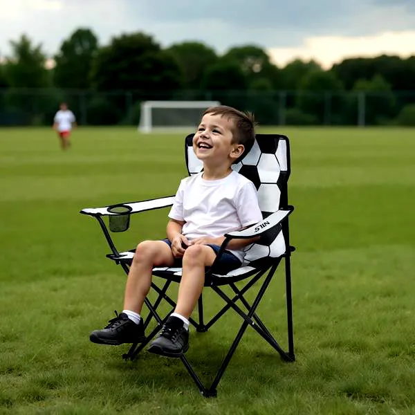 NC3303 Krzesło Składane NILS - Biało-Czarne