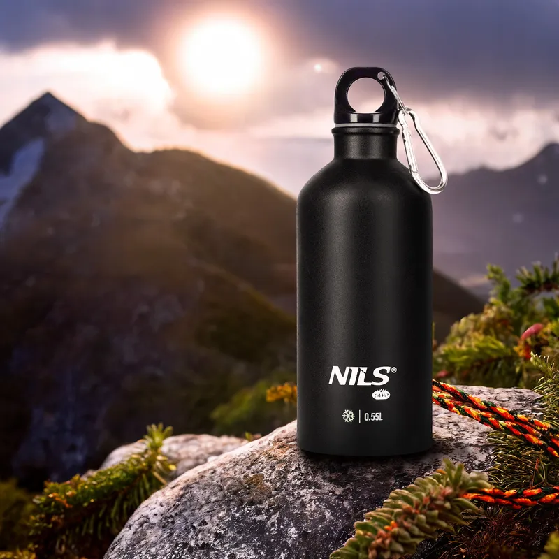 NC3801 Butelka Turystyczna 550ml NILS Camp - Czarna