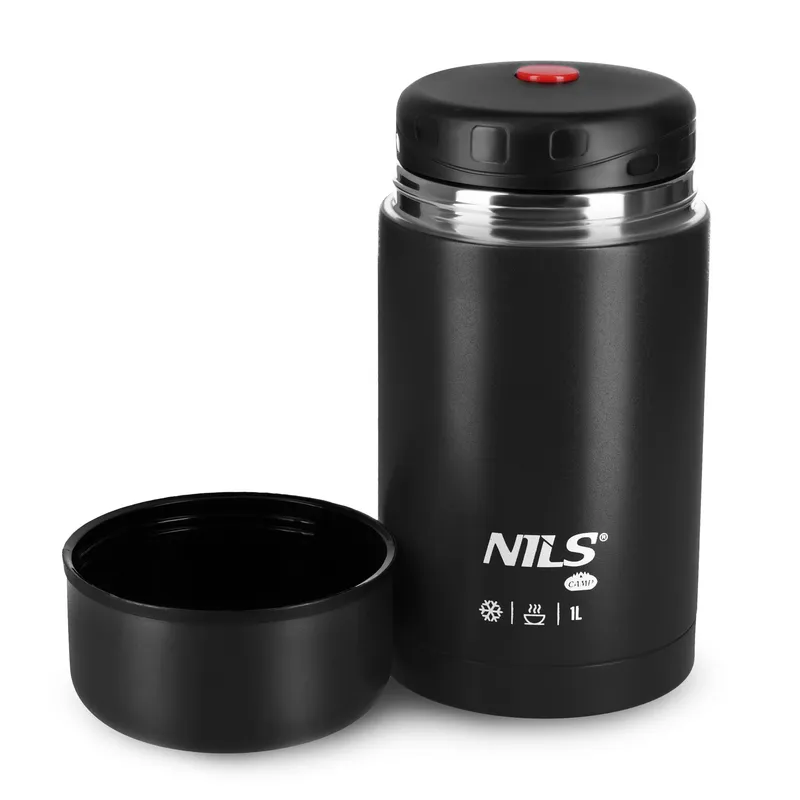 NC3802 Termos Obiadowy 1000ml NILS Camp - Czarny