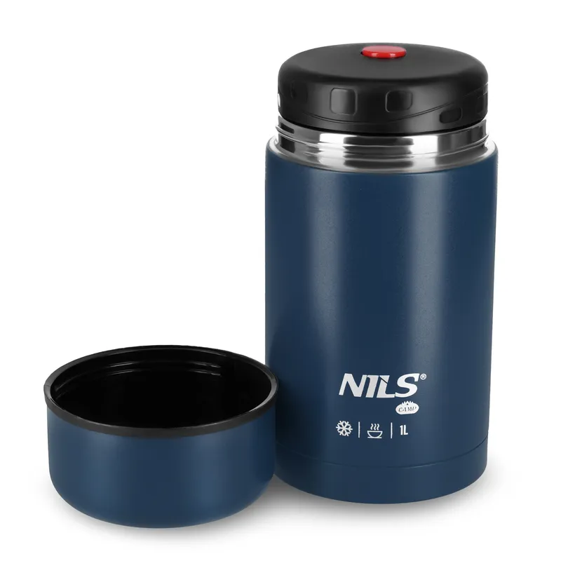 NC3802 Termos Obiadowy 1000ml NILS Camp - Niebieski