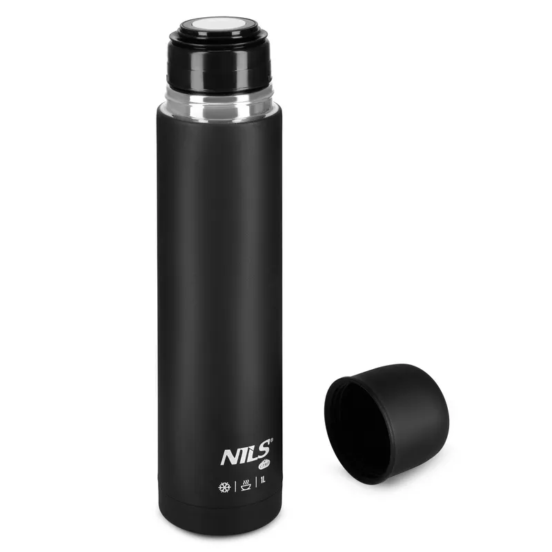 NC3804 Termos Turystyczny 1000 ml NILS Camp - Czarny