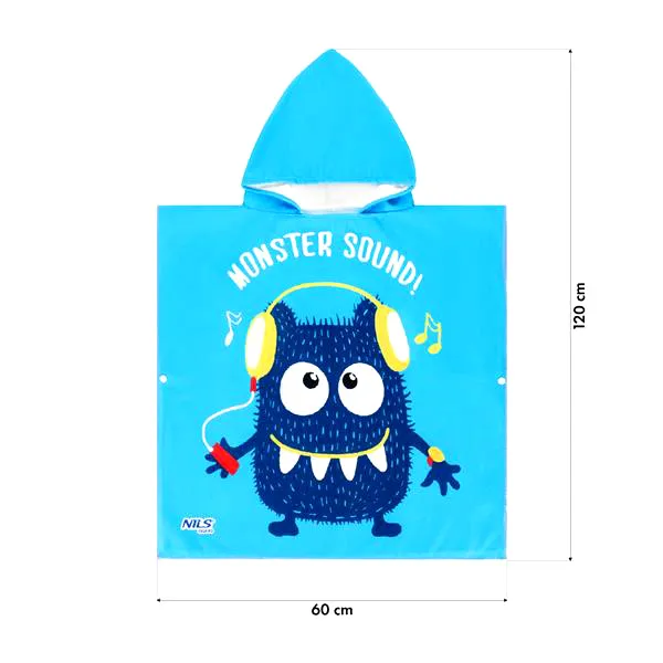 NAR20 Ręcznik Ponczo Monster NILS Aqua