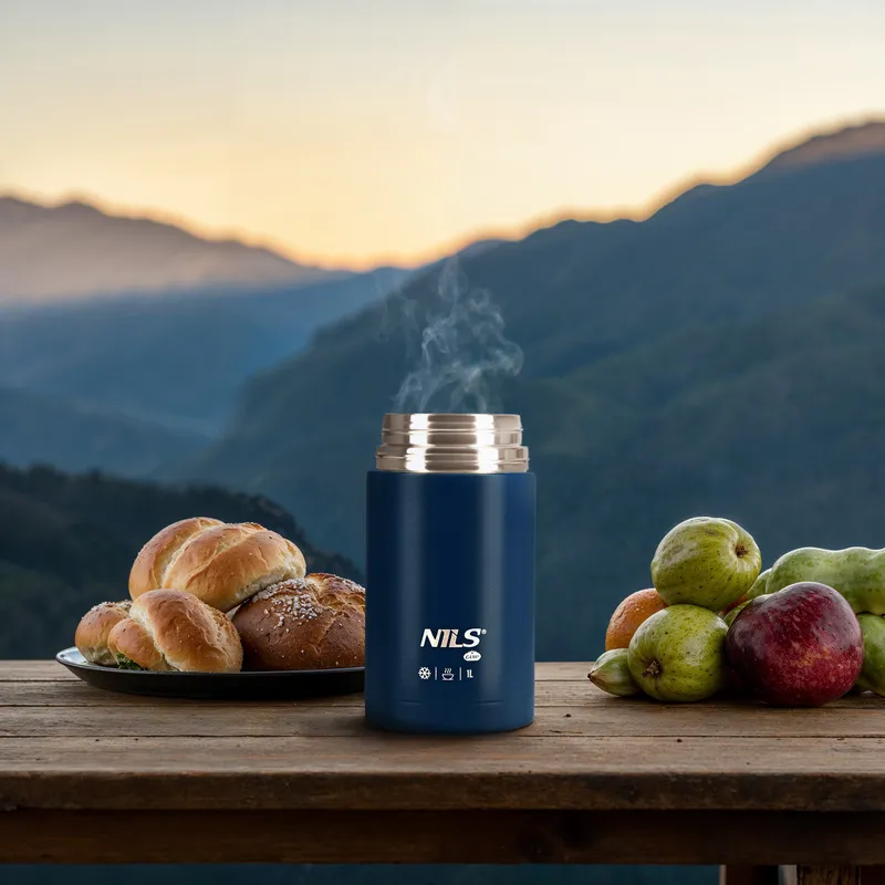 NC3802 Termos Obiadowy 1000ml NILS Camp - Niebieski