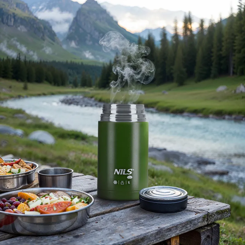 NC3802 Termos Obiadowy 1000ml NILS Camp - Zielony