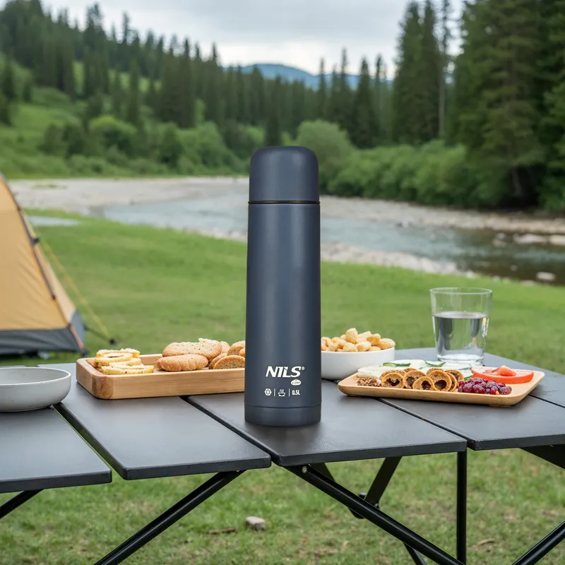 NC3803 Termos Turystyczny 500 ml NILS Camp - Niebieski