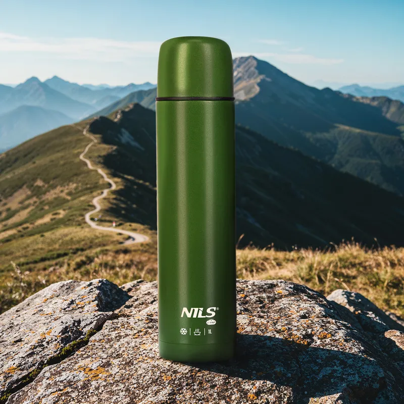 NC3804 Termos Turystyczny 1000 ml NILS Camp - Zielony