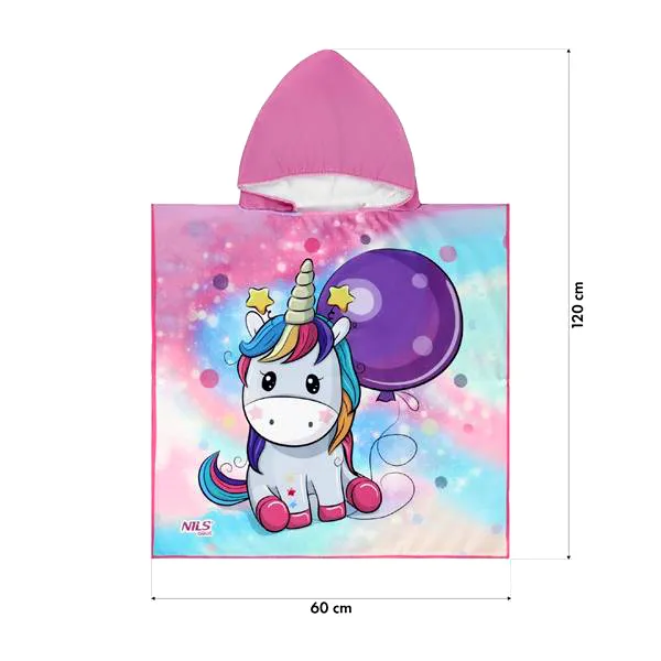 NAR20 Ręcznik Ponczo Unicorn NILS Aqua