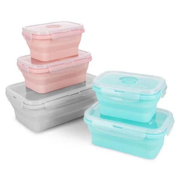 NC4105 Pojemnik/Lunch Box Składany 1200ml NILS Camp - Szary