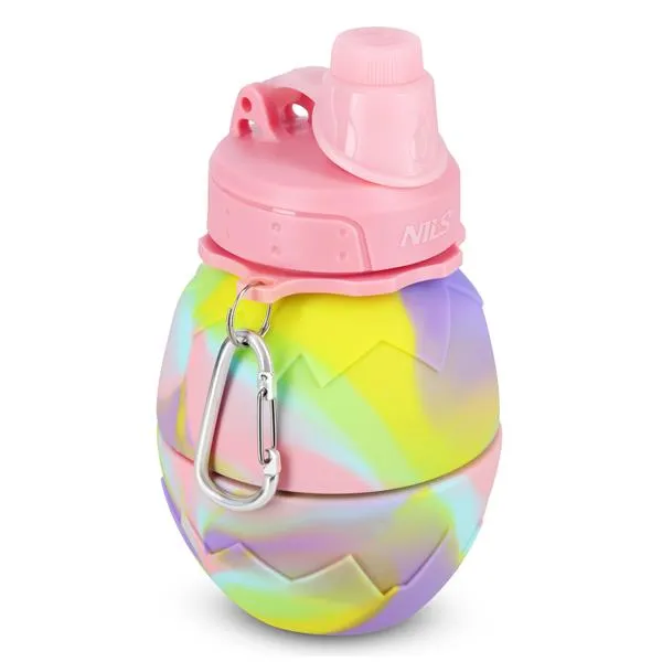 NC4102 Bidon Silikonowy Składany 700ml NILS - Różowy