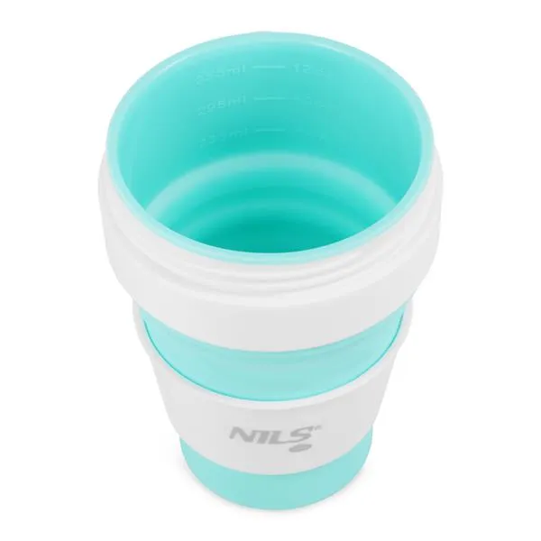 NC4103 Kubek Silikonowy Składany 355ml NILS Camp - Miętowy