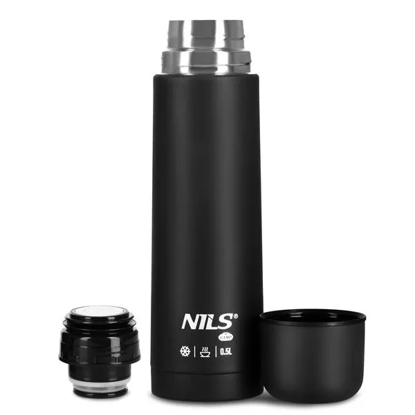 NC3803 Termos Turystyczny 500 ml NILS Camp - Czarny