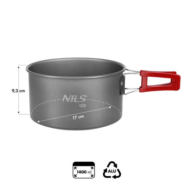 NC17119 Garnek Turystyczny 1,4 l NILS Camp